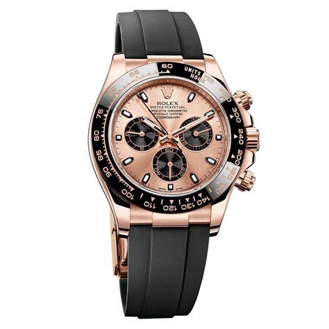 rolex daytona rose gold & rubber strap|Rolex rose gold daytona review.